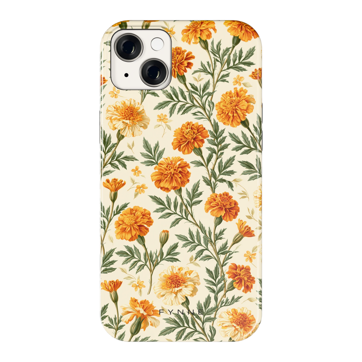 Goudsbloemenveld hoesje voor iPhone 14 Plus, achterkant