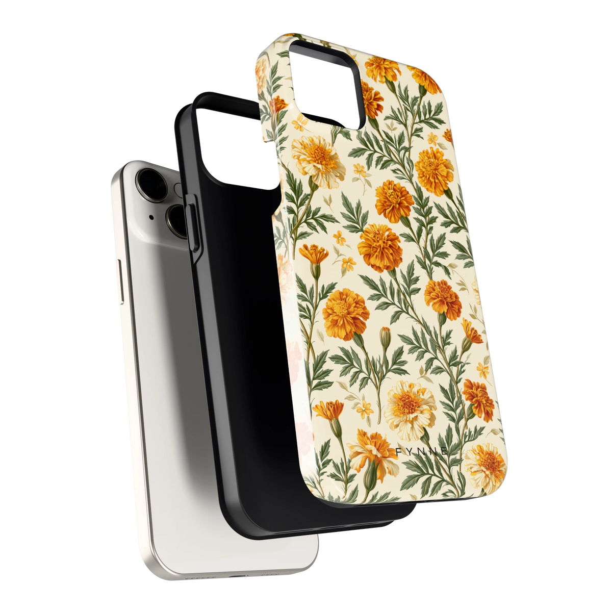 Goudsbloemenveld hoesje voor iPhone 14 Plus, los van de telefoon