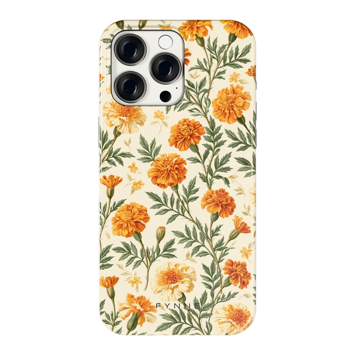 Goudsbloemenveld hoesje voor iPhone 15 Pro Max, achterkant