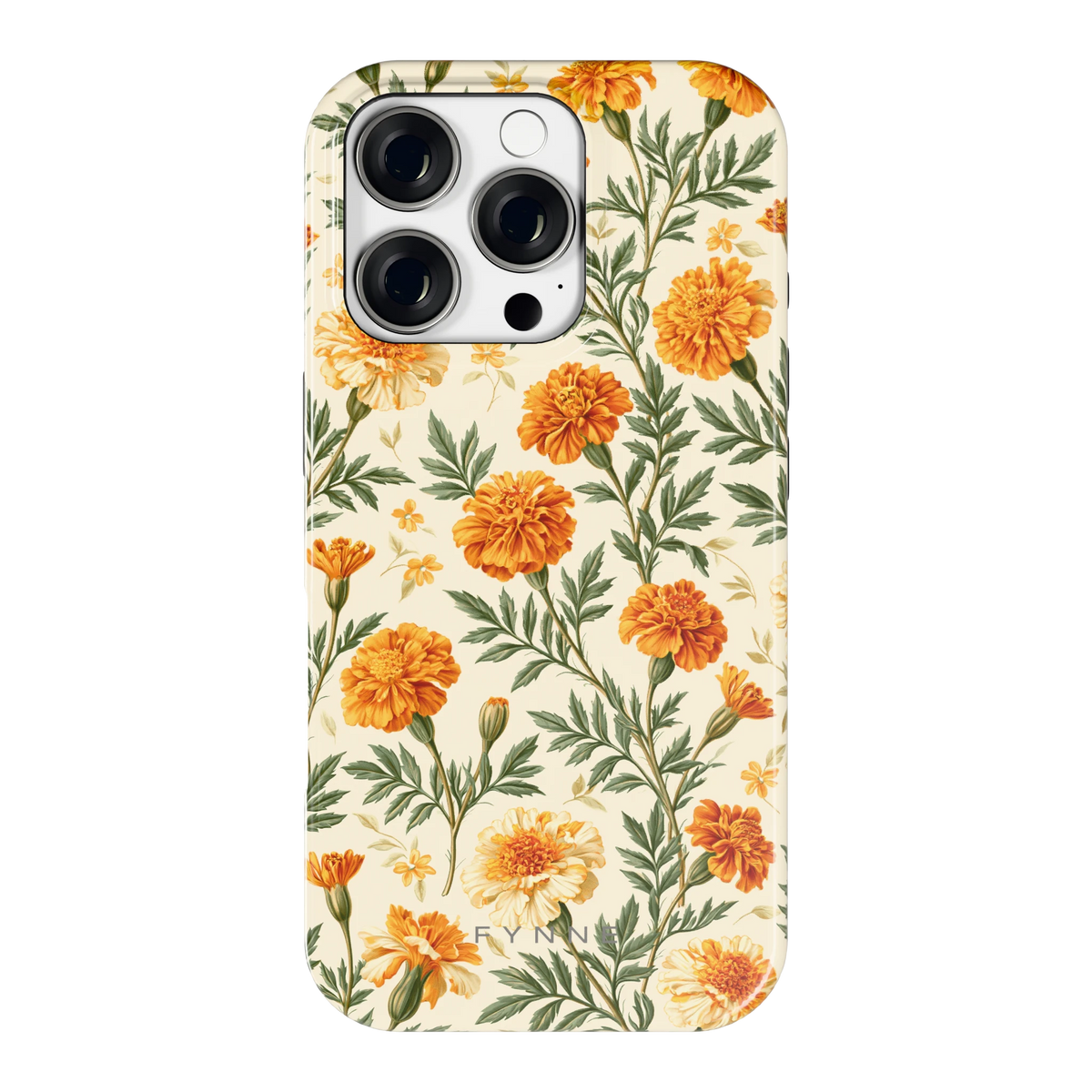 Goudsbloemenveld hoesje voor iPhone 16 Pro, achterkant