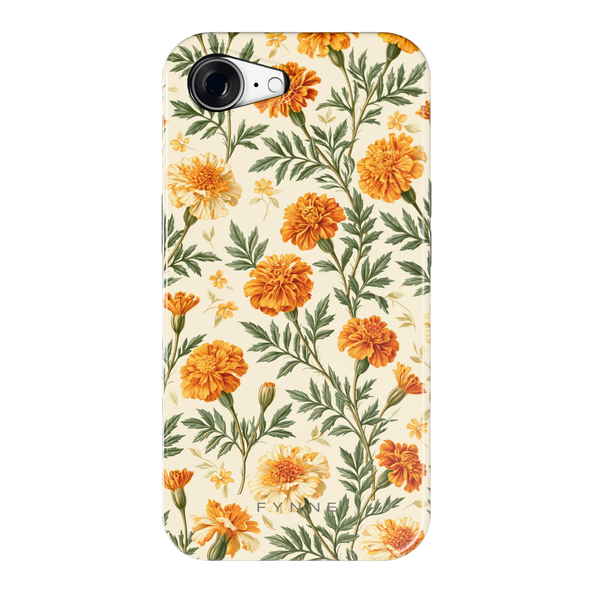 Goudsbloemenveld hoesje voor iPhone 16e, achterkant