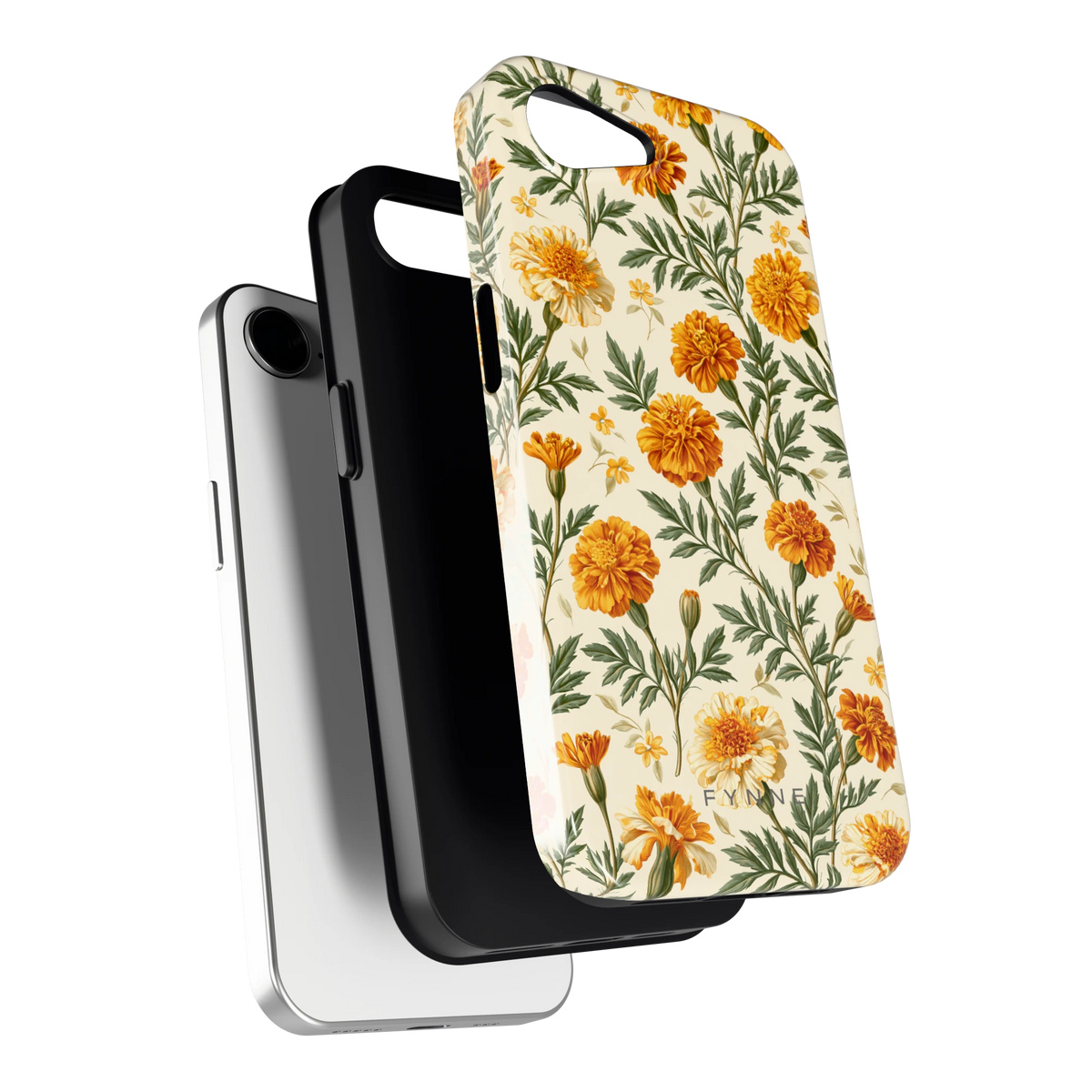 Goudsbloemenveld hoesje voor iPhone 16e, los van de telefoon