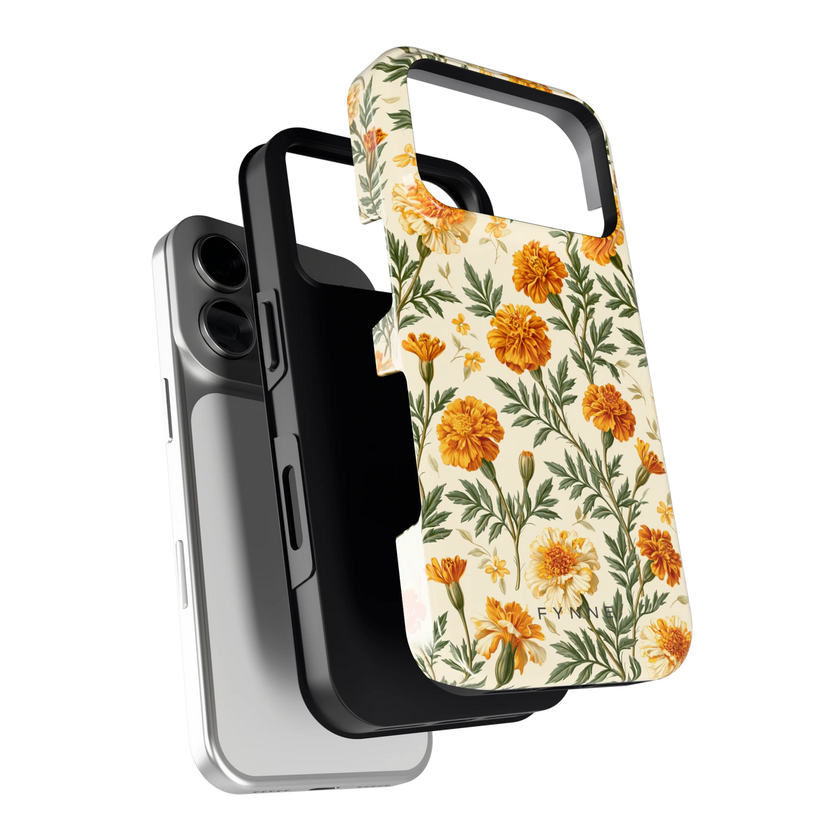 Goudsbloemenveld hoesje voor iPhone 18 Pro, los van de telefoon