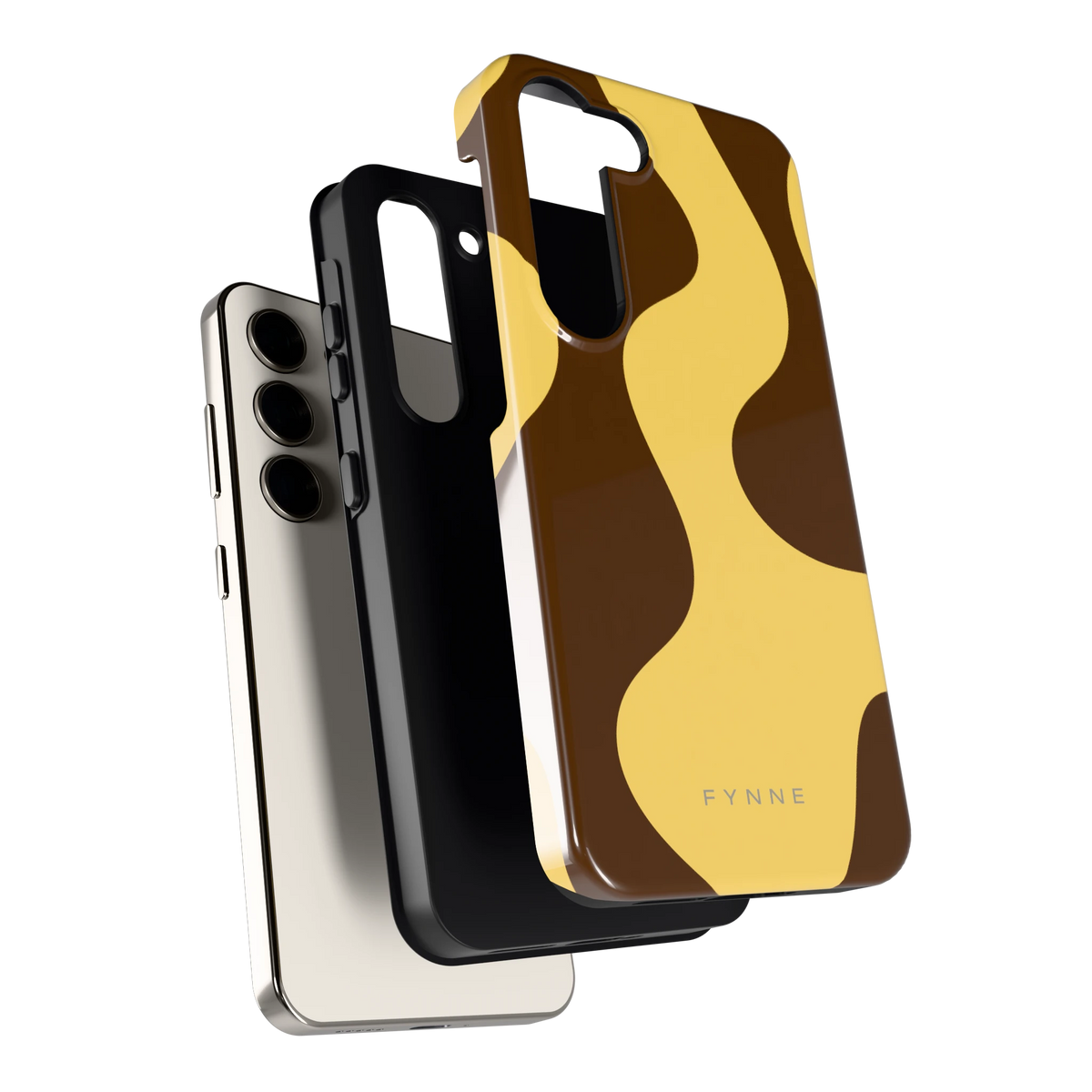 Chocolade Golven hoesje voor Galaxy S23, los van de telefoon