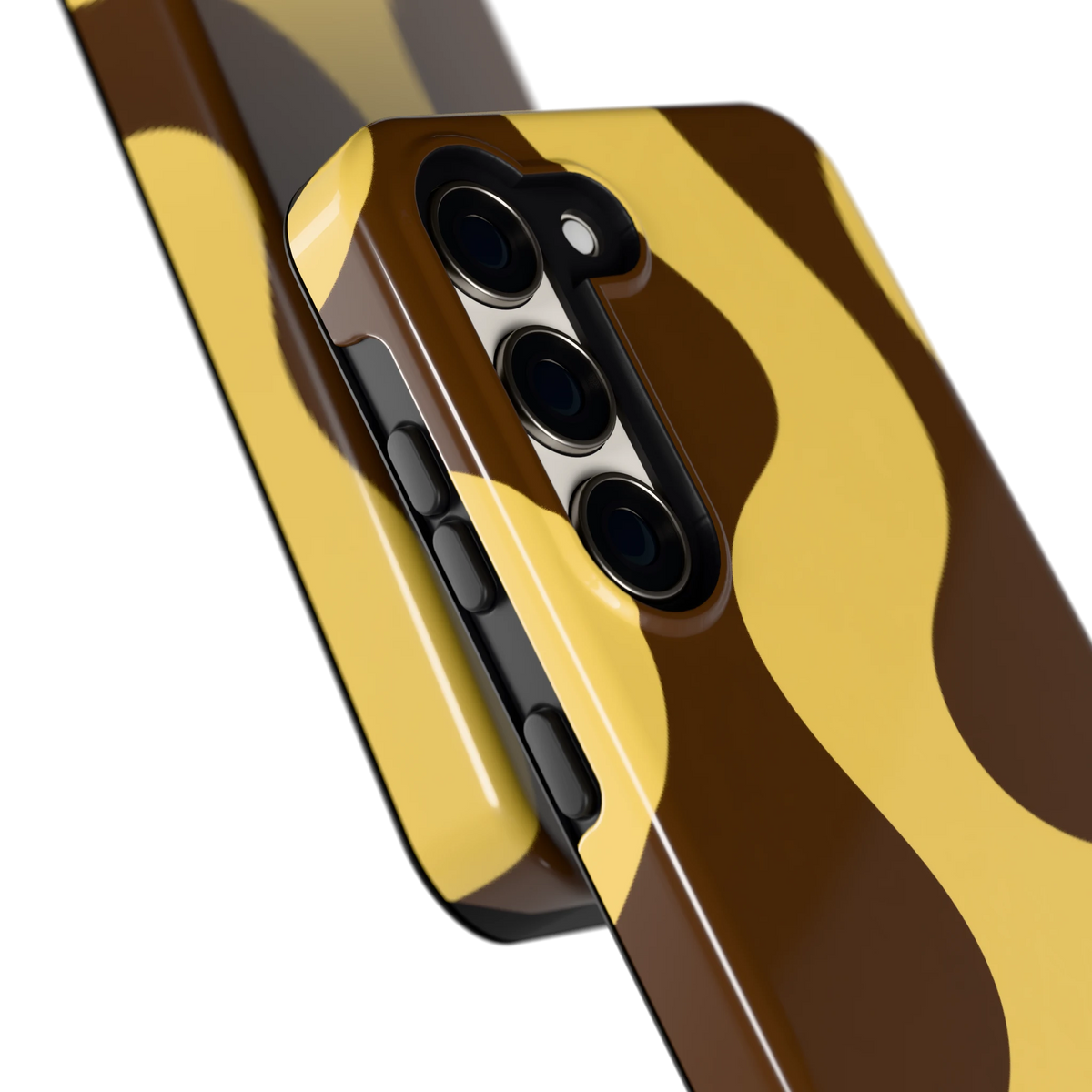 Chocolade Golven hoesje voor Galaxy S23, close-up