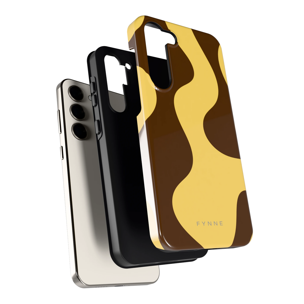 Chocolade Golven hoesje voor Galaxy S23+, los van de telefoon