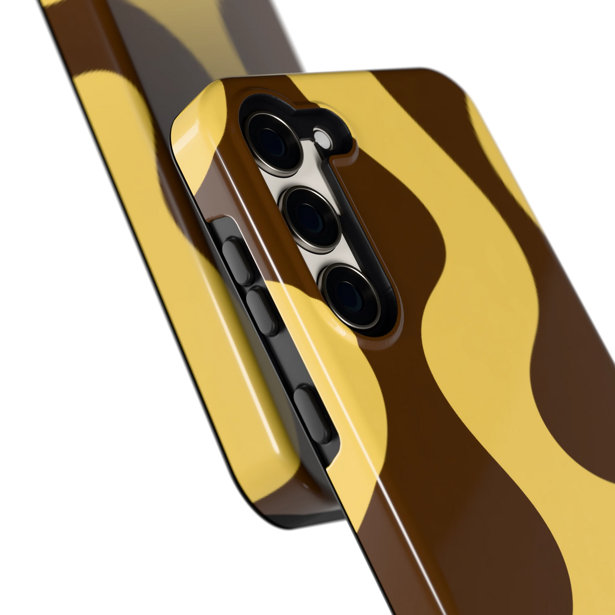 Chocolade Golven hoesje voor Galaxy S23+, close-up