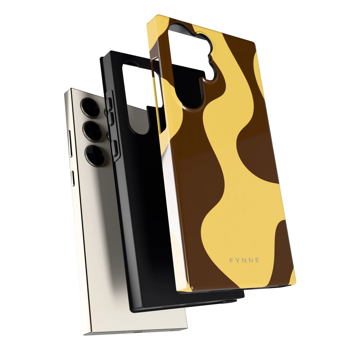 Chocolade Golven hoesje voor Galaxy S23 Ultra, los van de telefoon