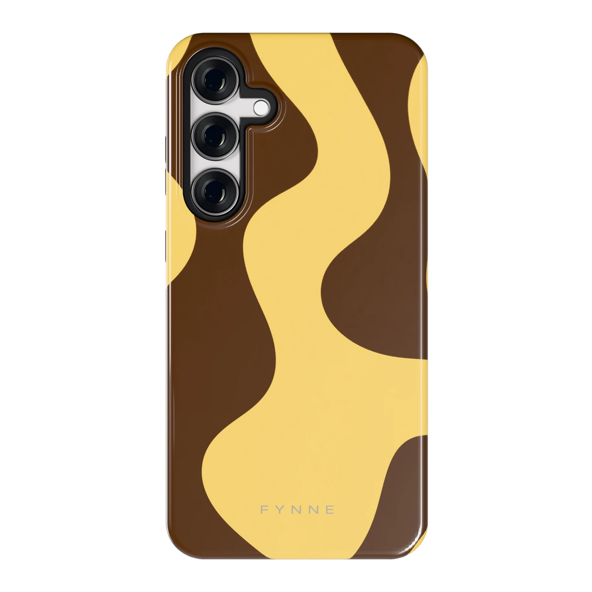 Chocolade Golven hoesje voor Galaxy S24+, achterkant