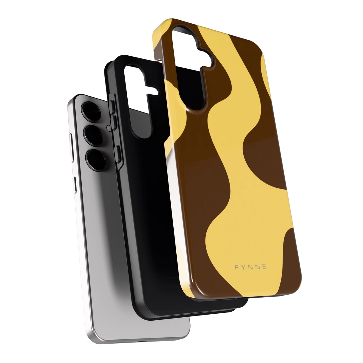 Chocolade Golven hoesje voor Galaxy S24+, los van de telefoon