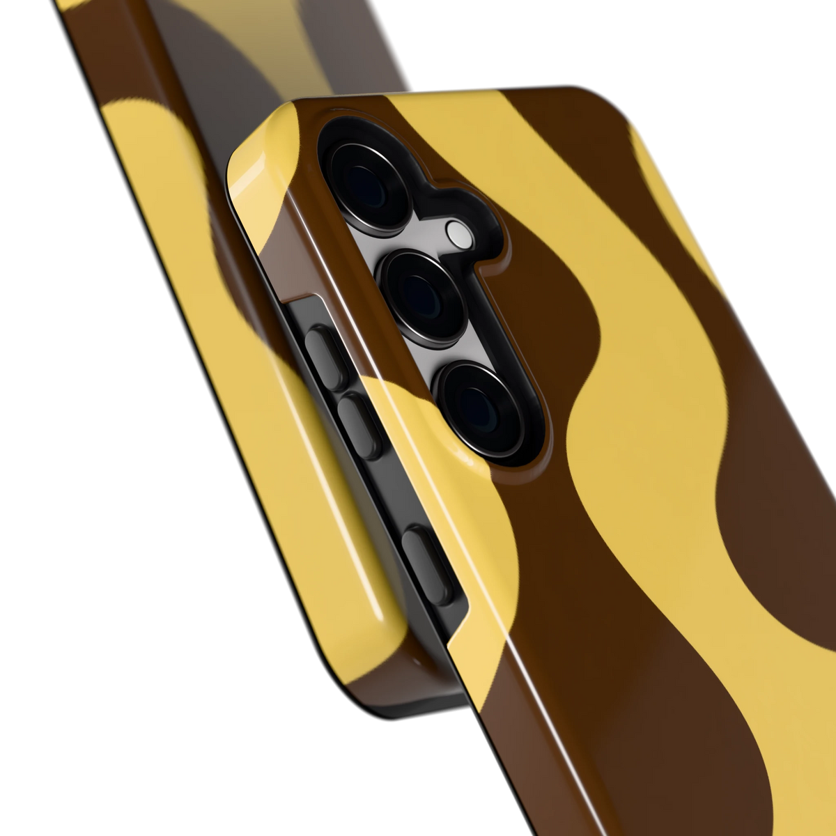 Chocolade Golven hoesje voor Galaxy S24+, close-up