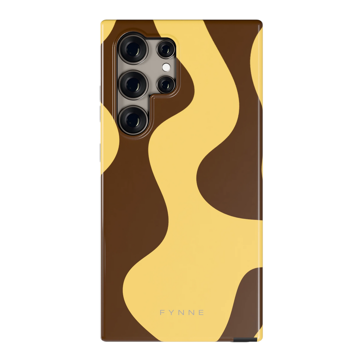 Chocolade Golven hoesje voor Galaxy S24 Ultra, achterkant