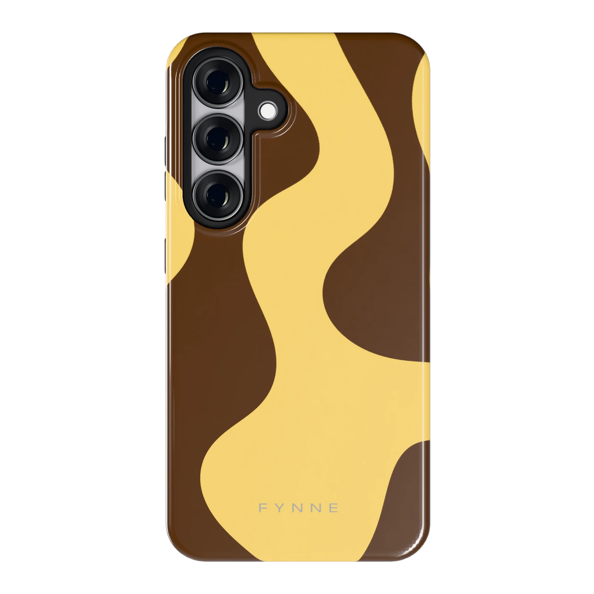 Chocolade Golven hoesje voor Galaxy S25, achterkant