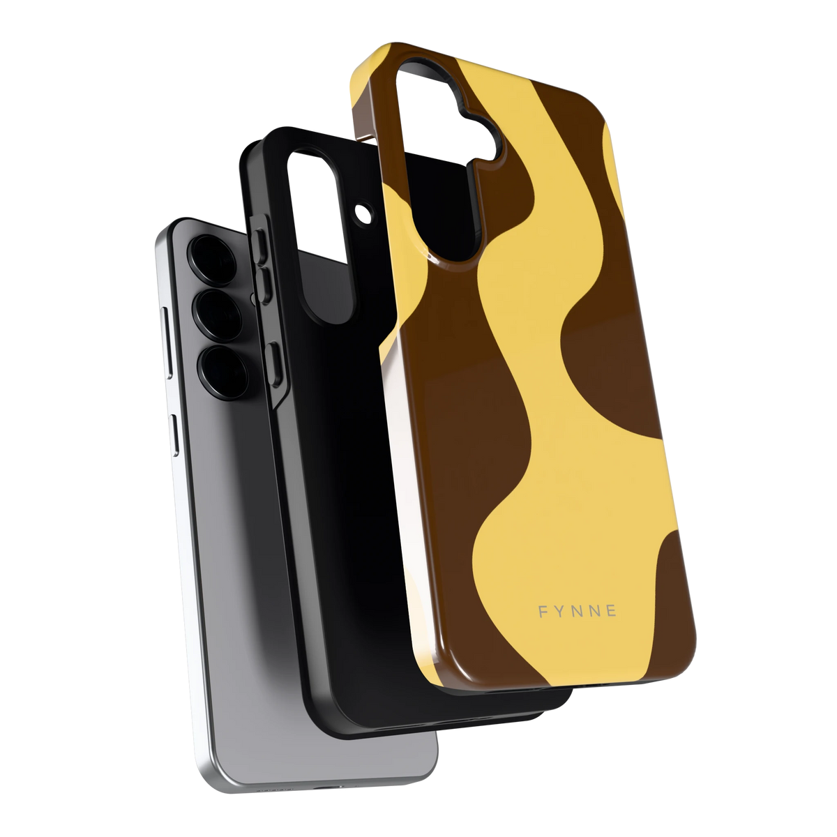 Chocolade Golven hoesje voor Galaxy S25, los van de telefoon
