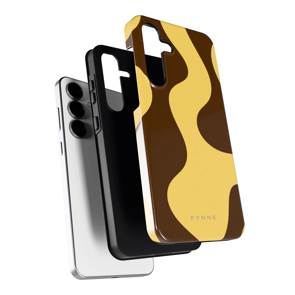 Chocolade Golven hoesje voor Galaxy S25 FE, los van de telefoon