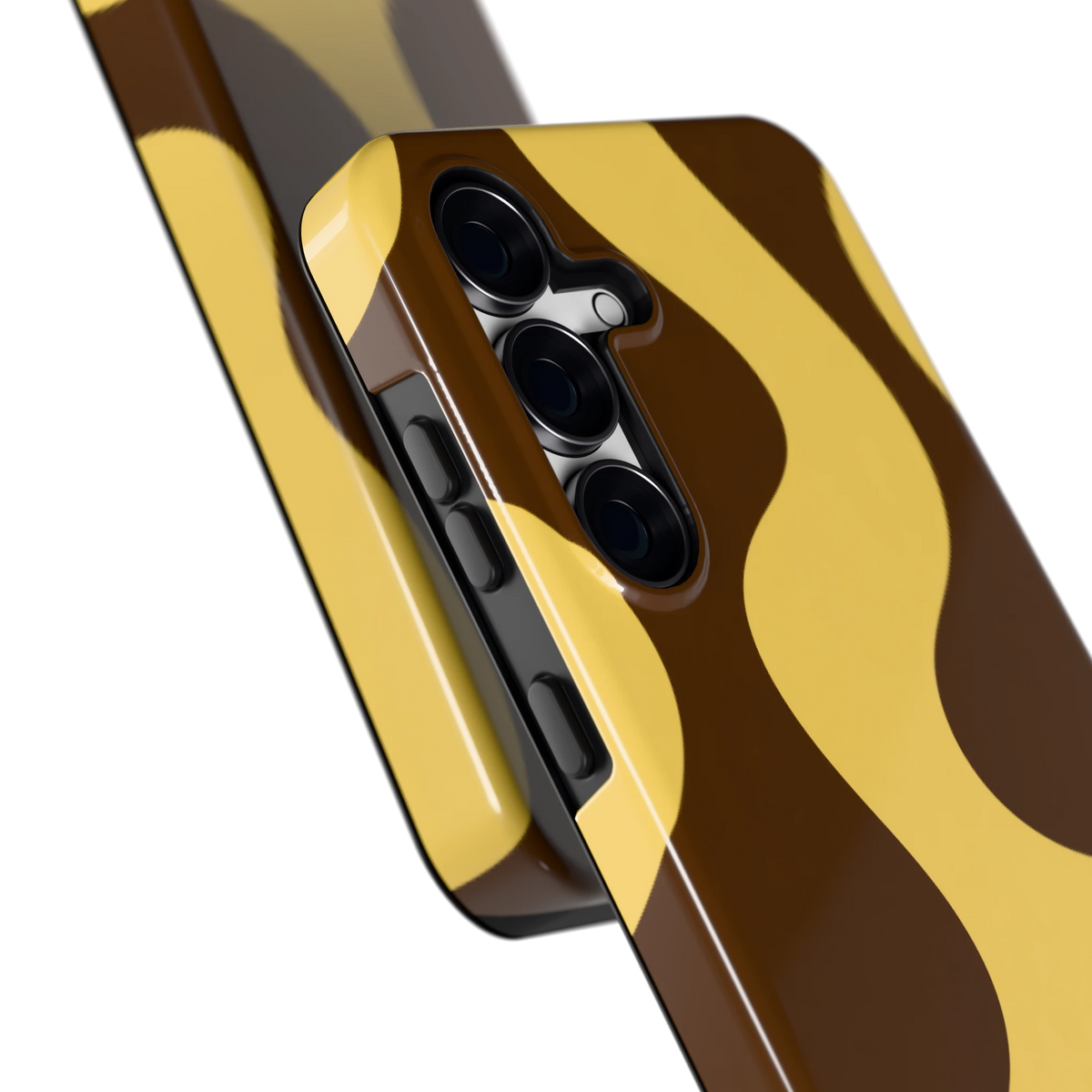 Chocolade Golven hoesje voor Galaxy S25 FE, close-up