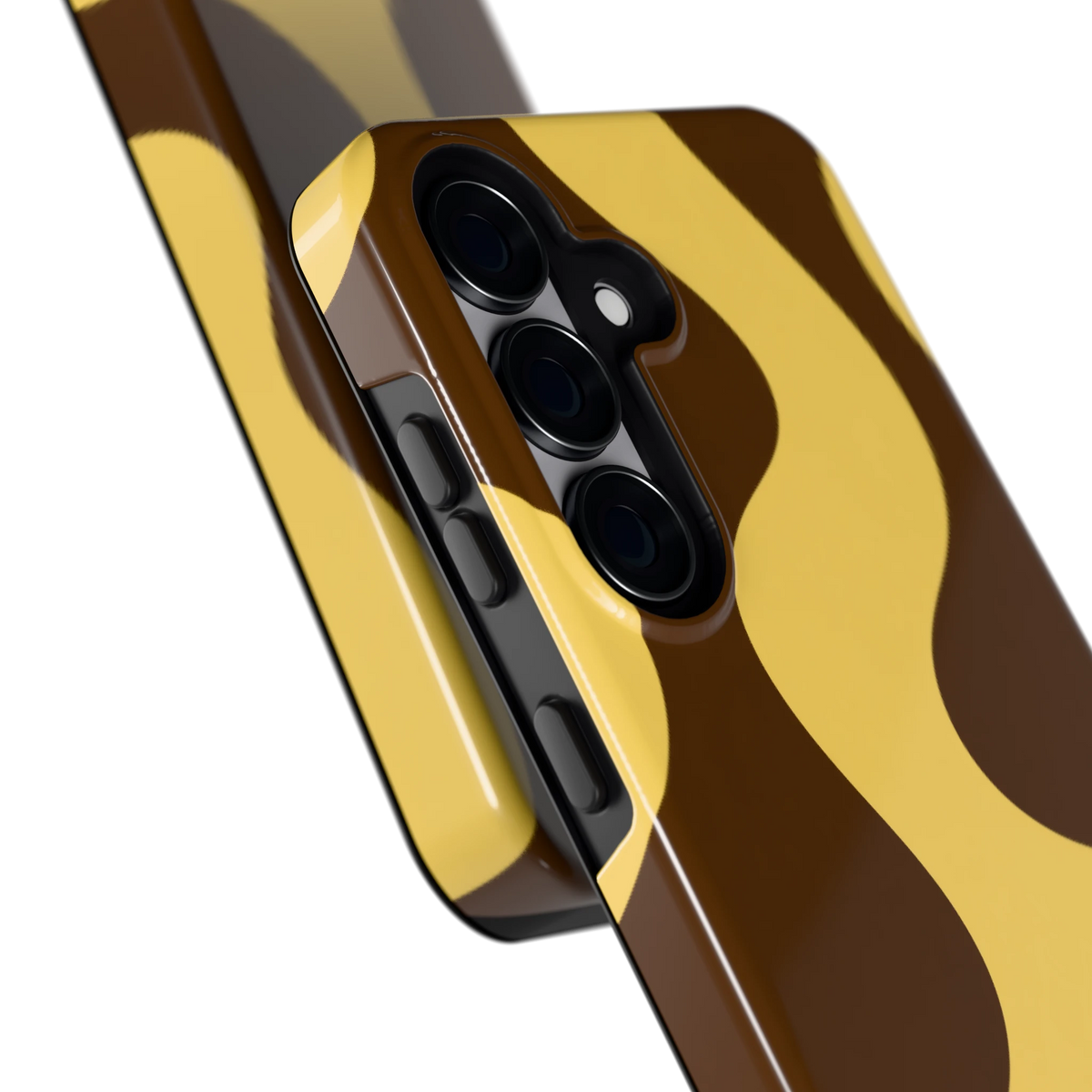 Chocolade Golven hoesje voor Galaxy S25, close-up