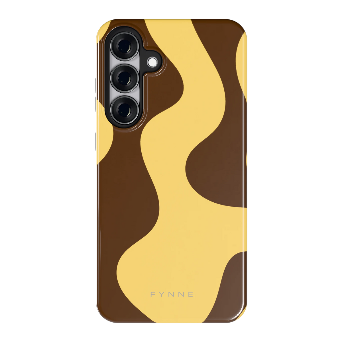 Chocolade Golven hoesje voor Galaxy S25+, achterkant