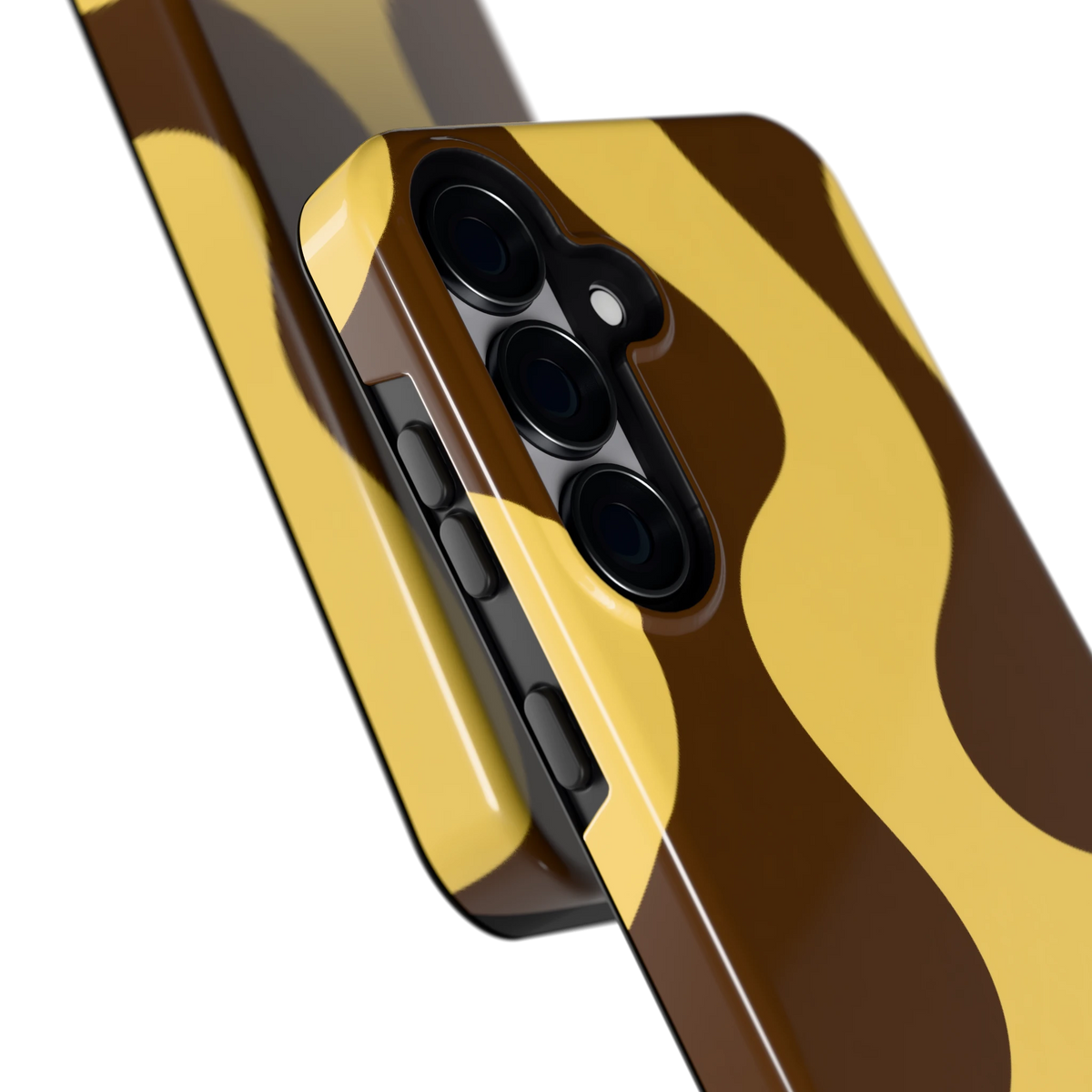 Chocolade Golven hoesje voor Galaxy S25+, close-up