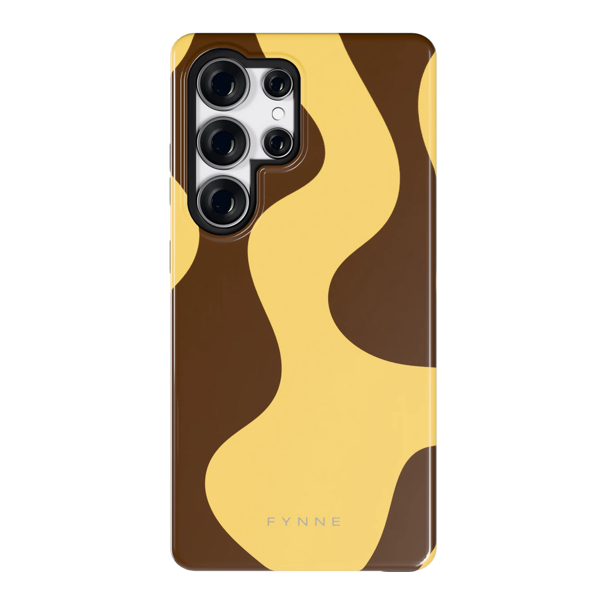 Chocolade Golven hoesje voor Galaxy S25 Ultra, achterkant