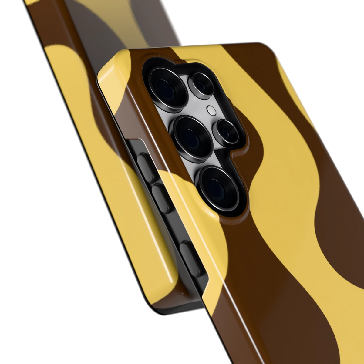 Chocolade Golven hoesje voor Galaxy S25 Ultra, close-up
