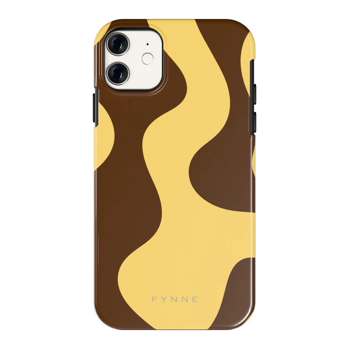 Chocolade Golven hoesje voor iPhone 11, achterkant