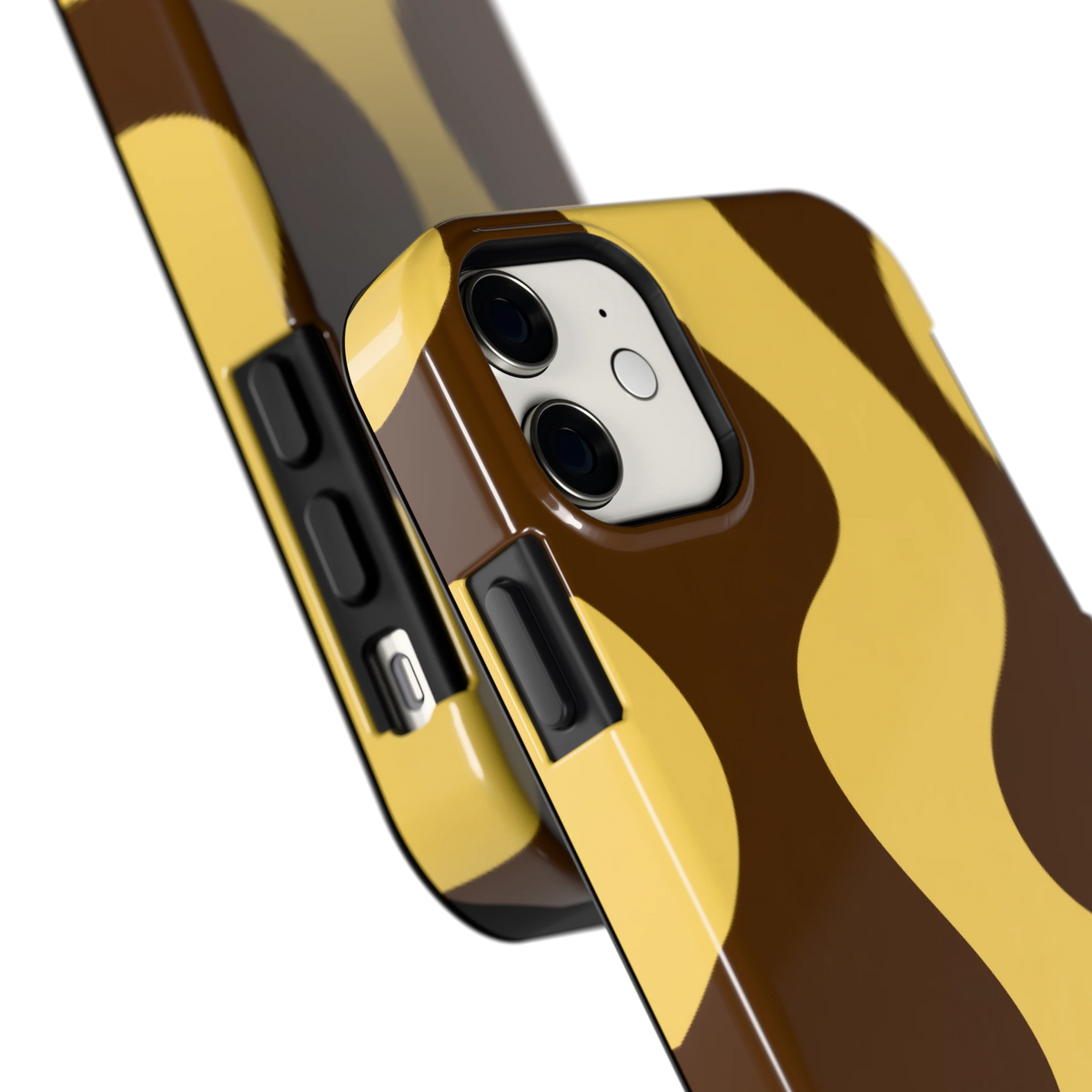 Chocolade Golven hoesje voor iPhone 11, close-up