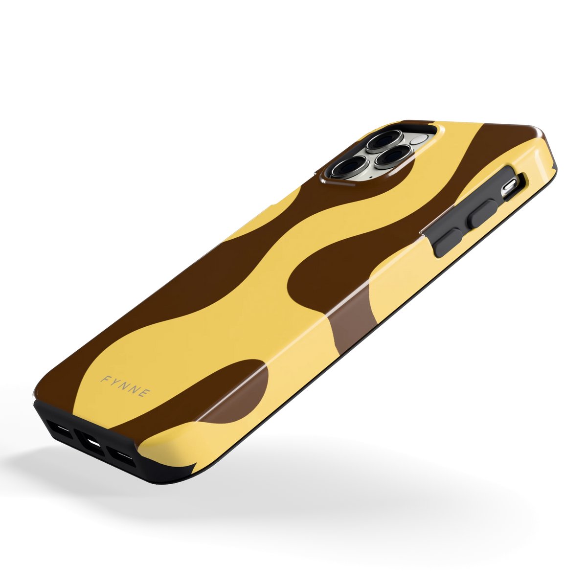 Chocolade Golven hoesje voor iPhone 11 Pro, schuin