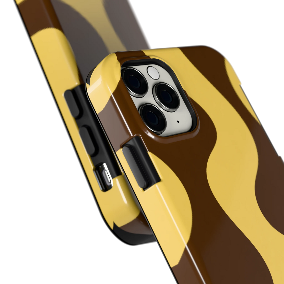 Chocolade Golven hoesje voor iPhone 11 Pro, close-up