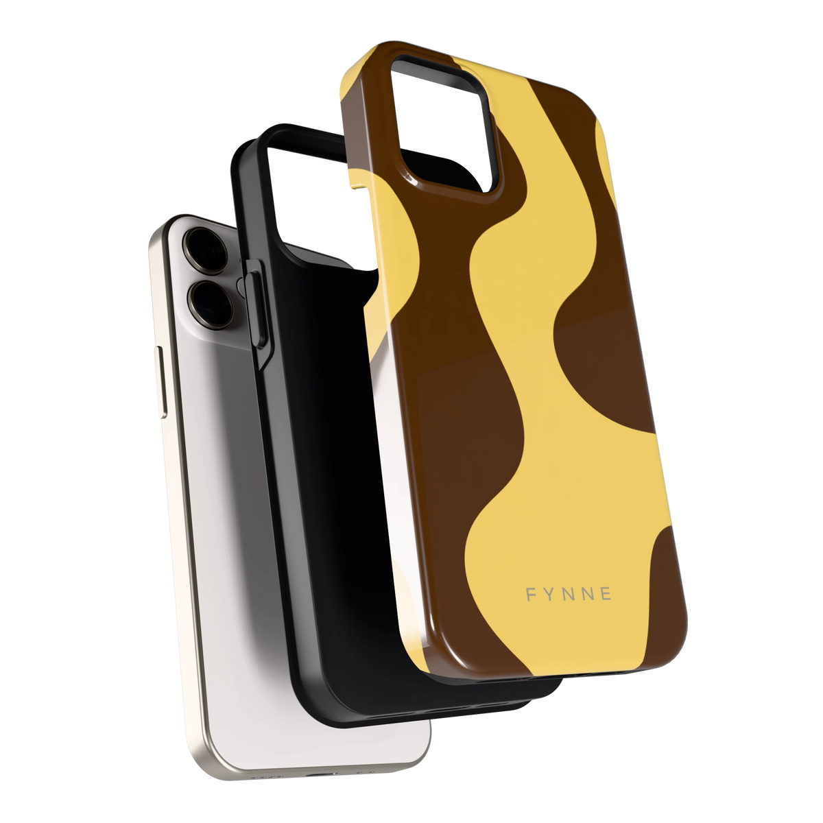 Chocolade Golven hoesje voor iPhone 12 mini, los van de telefoon
