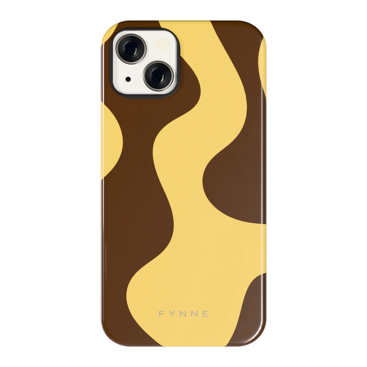 Chocolade Golven hoesje voor iPhone 13, achterkant