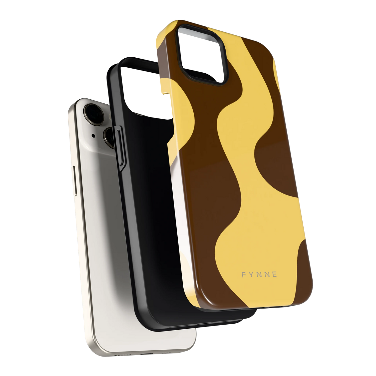 Chocolade Golven hoesje voor iPhone 13, los van de telefoon