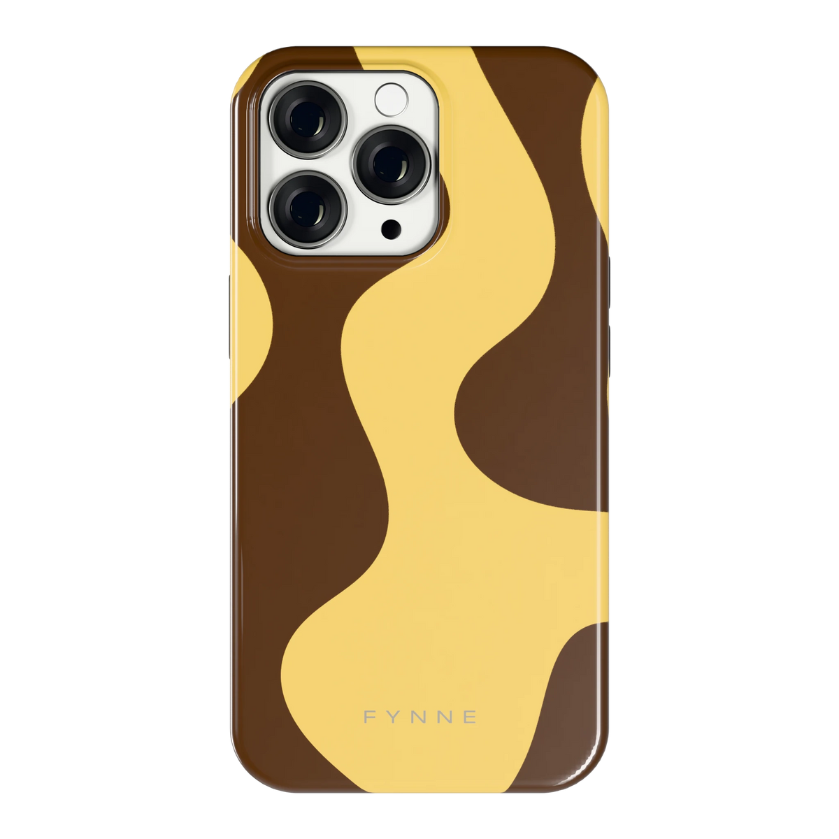 Chocolade Golven hoesje voor iPhone 13 Pro, achterkant