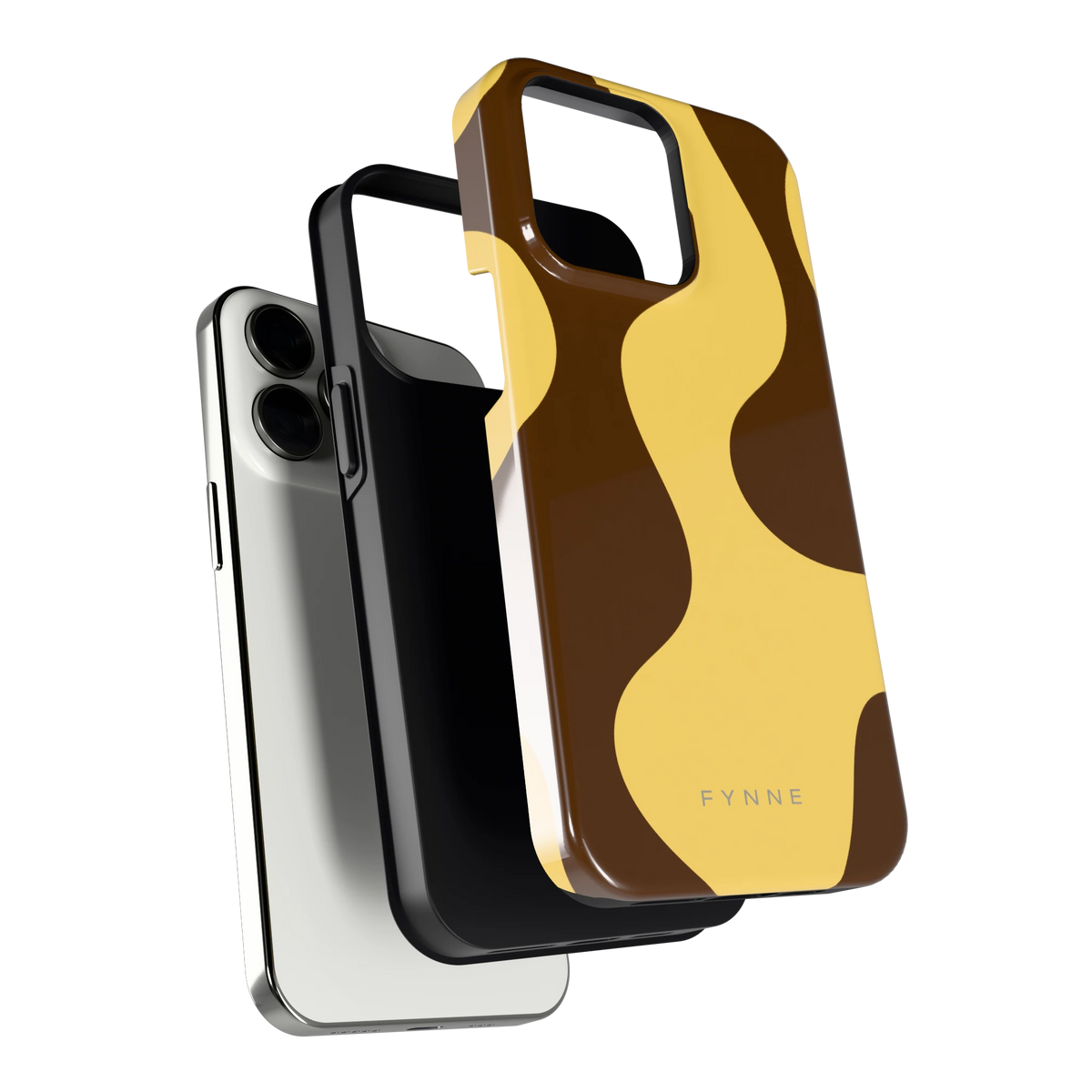 Chocolade Golven hoesje voor iPhone 13 Pro, los van de telefoon