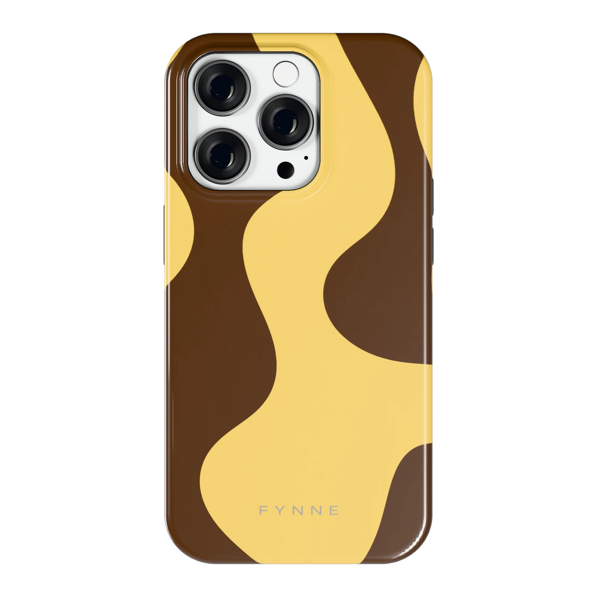 Chocolade Golven hoesje voor iPhone 14 Pro, achterkant