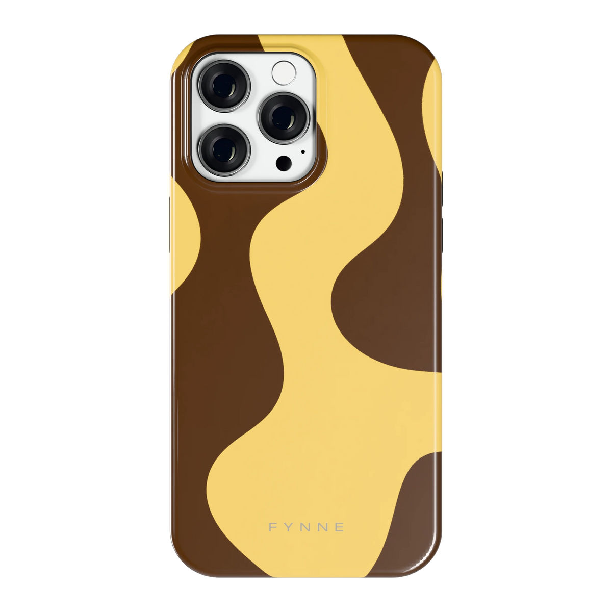 Chocolade Golven hoesje voor iPhone 14 Pro Max, achterkant