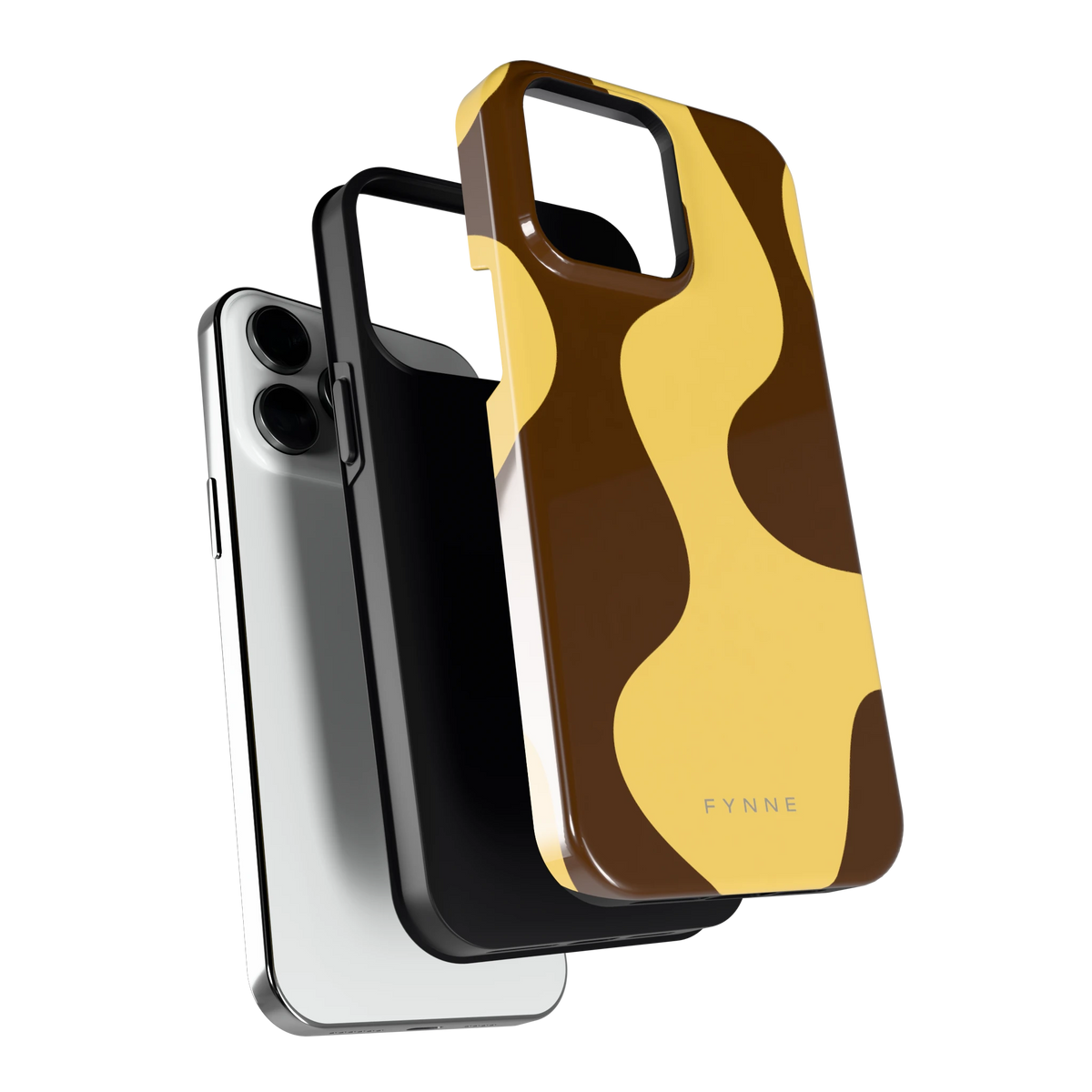 Chocolade Golven hoesje voor iPhone 14 Pro Max, los van de telefoon