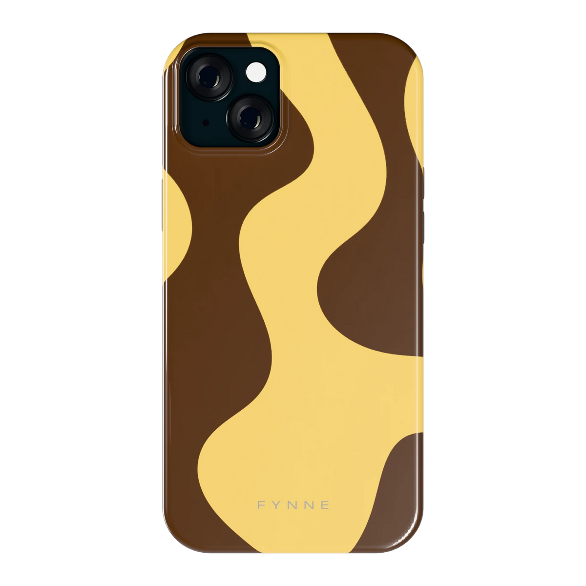 Chocolade Golven hoesje voor iPhone 15 Plus, achterkant