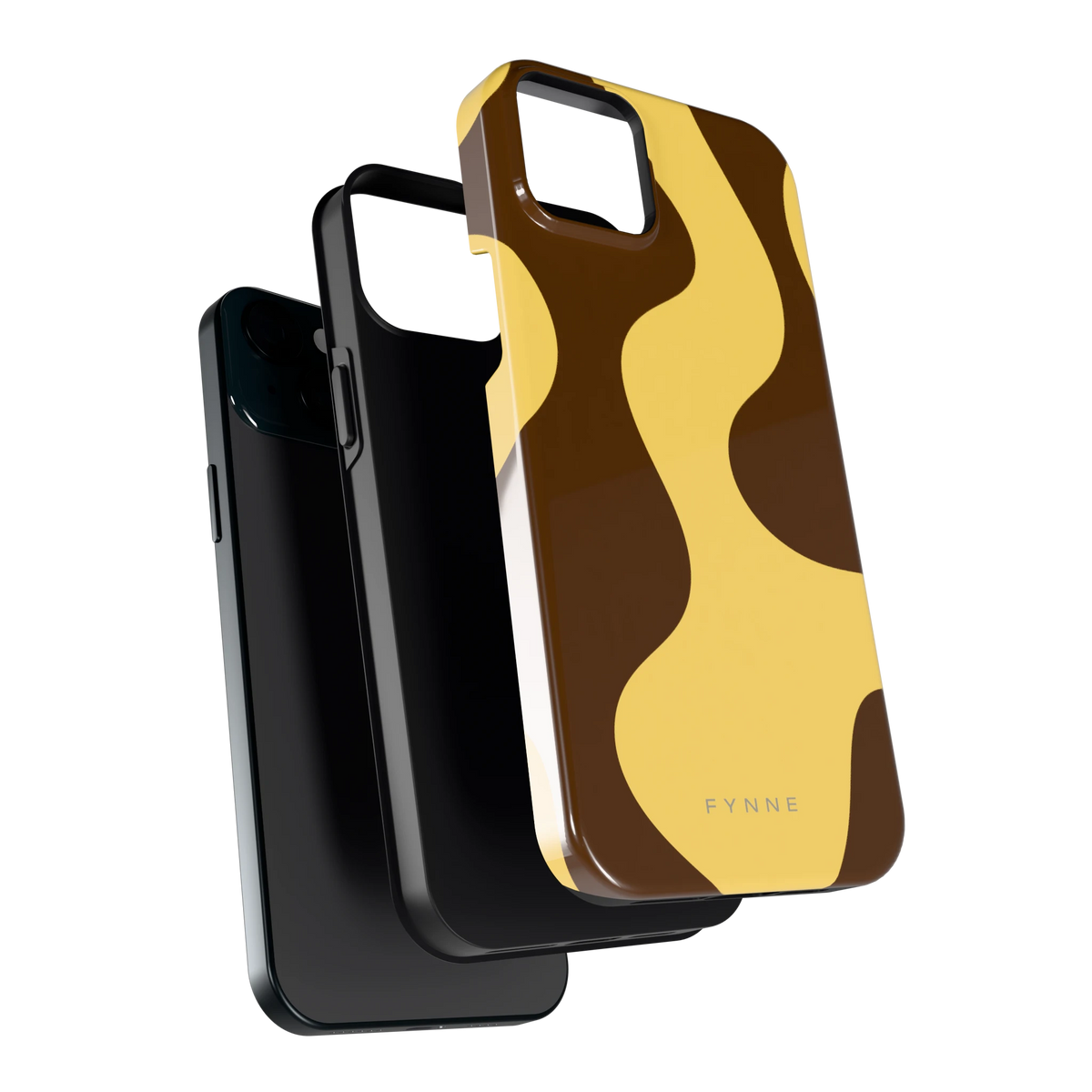 Chocolade Golven hoesje voor iPhone 15 Plus, los van de telefoon