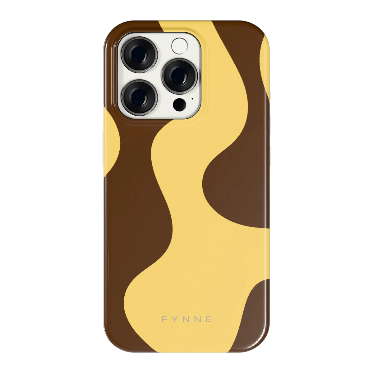 Chocolade Golven hoesje voor iPhone 15 Pro, achterkant