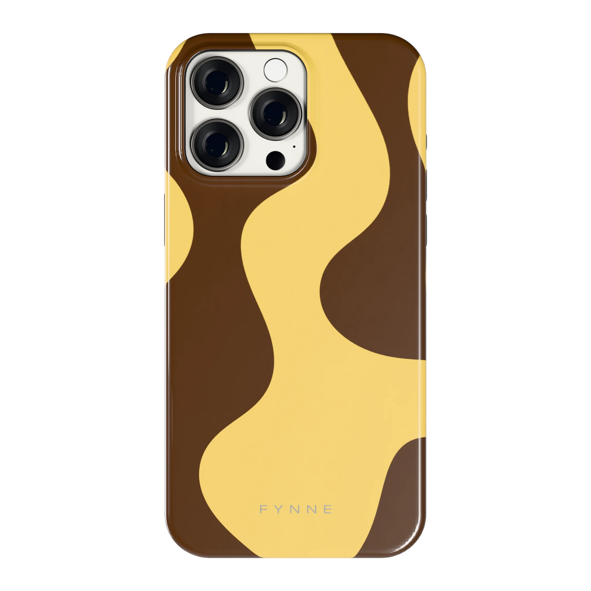 Chocolade Golven hoesje voor iPhone 15 Pro Max, achterkant
