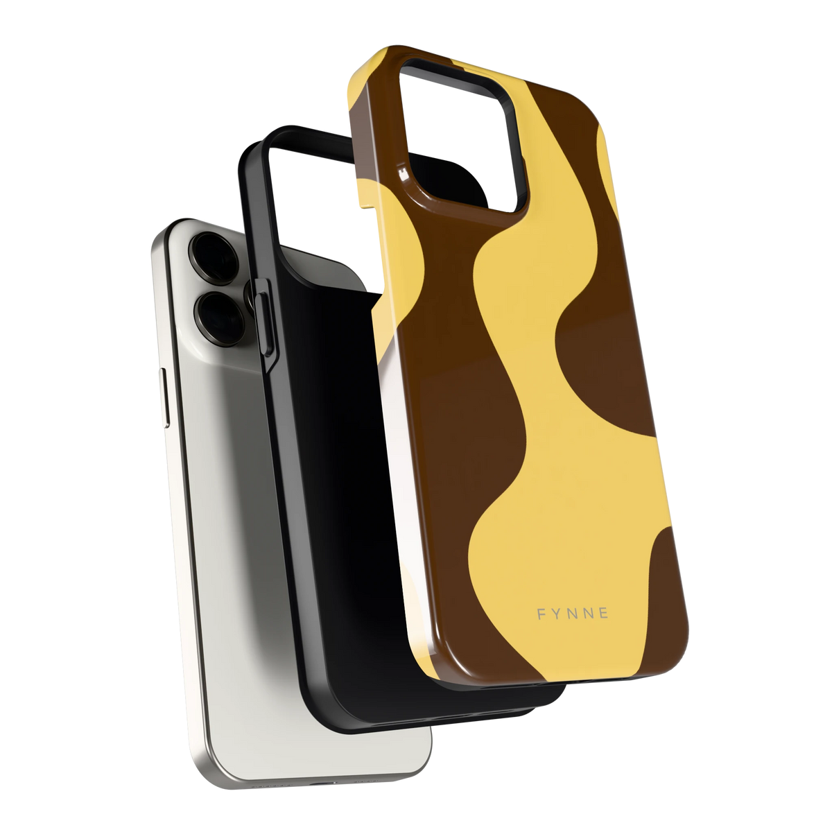 Chocolade Golven hoesje voor iPhone 15 Pro Max, los van de telefoon
