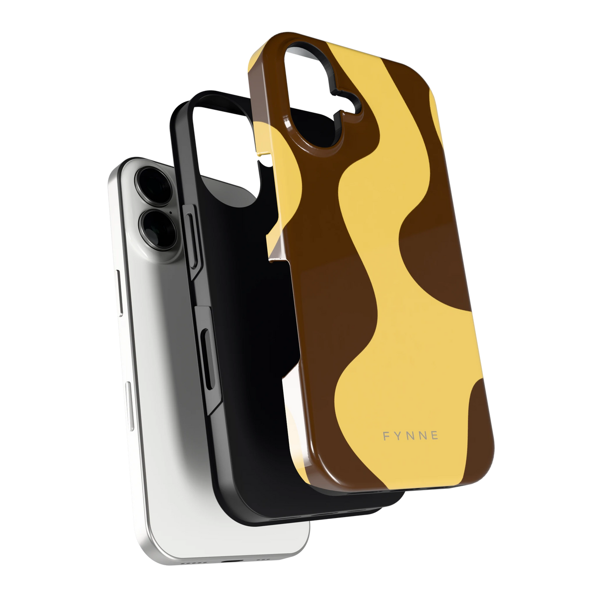 Chocolade Golven hoesje voor iPhone 16, los van de telefoon