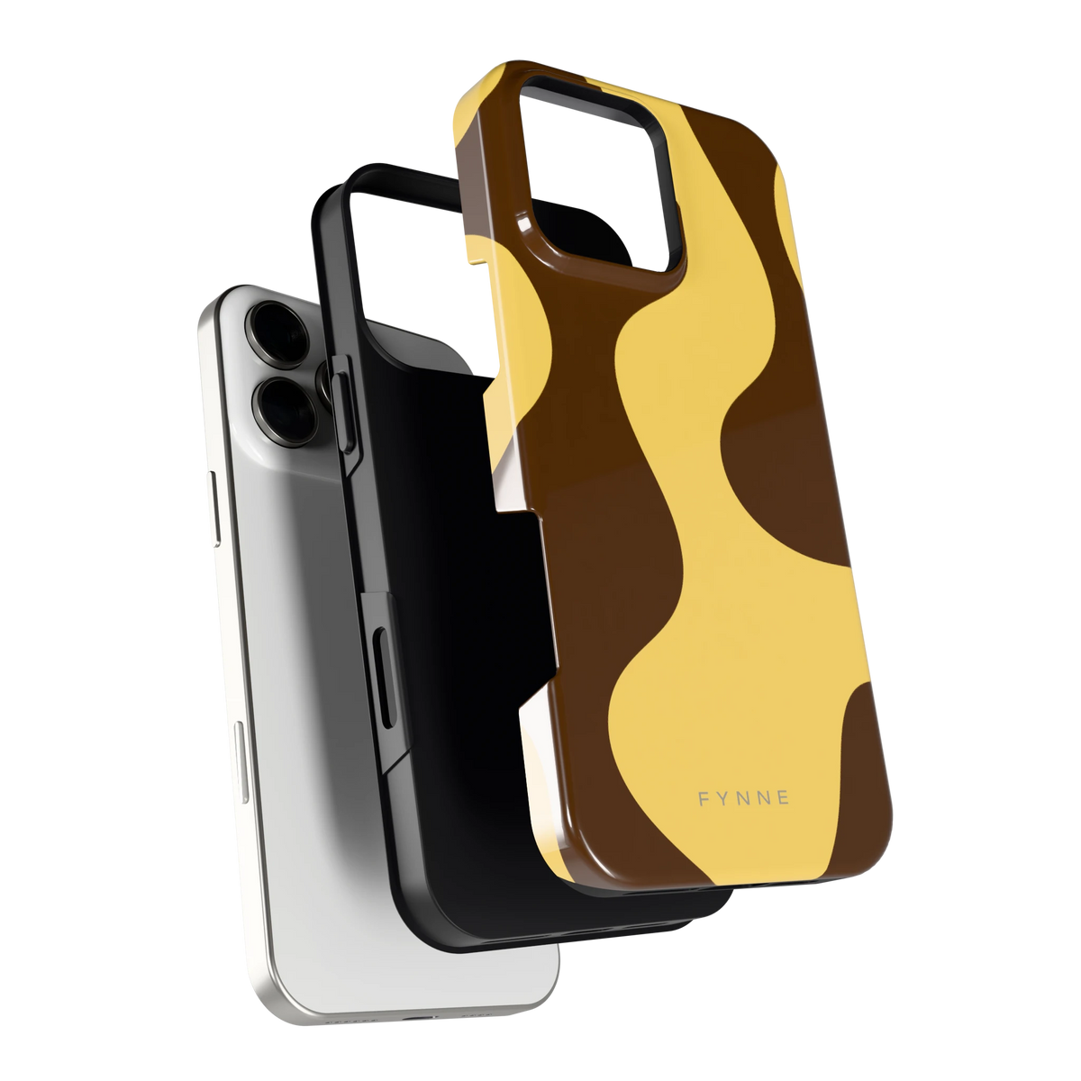Chocolade Golven hoesje voor iPhone 16 Pro Max, los van de telefoon