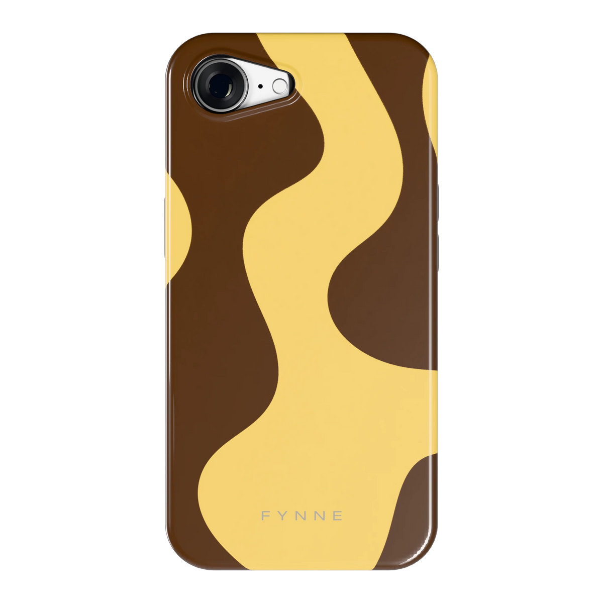 Chocolade Golven hoesje voor iPhone 16e, achterkant