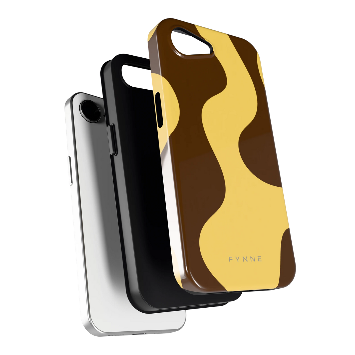 Chocolade Golven hoesje voor iPhone 16e, los van de telefoon