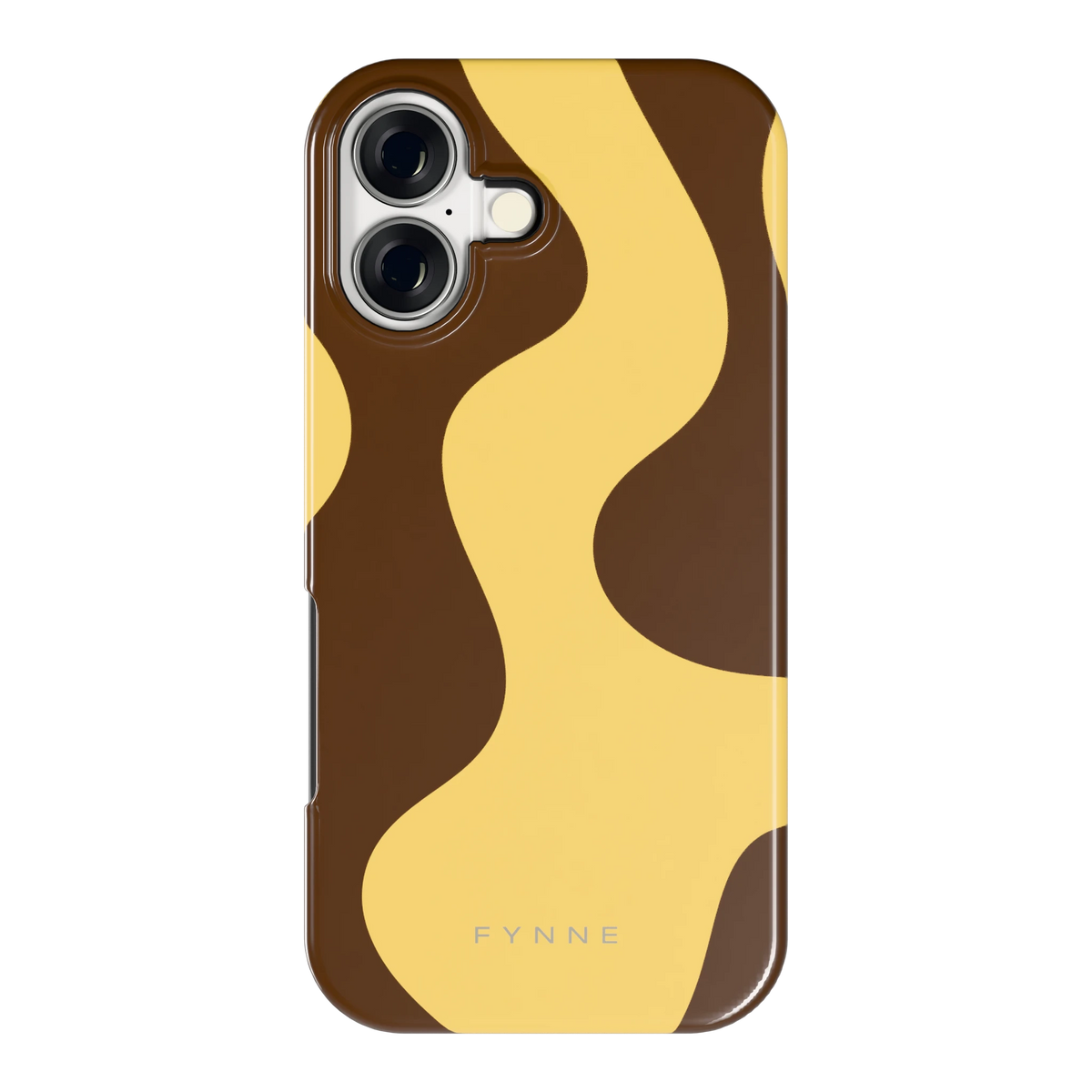 Chocolade Golven hoesje voor iPhone 17, achterkant