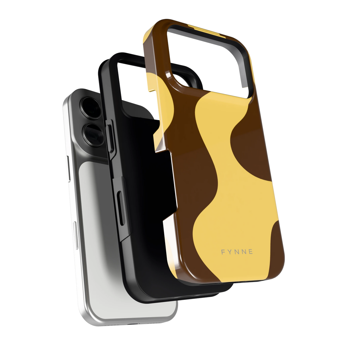 Chocolade Golven hoesje voor iPhone 17 Pro, los van de telefoon