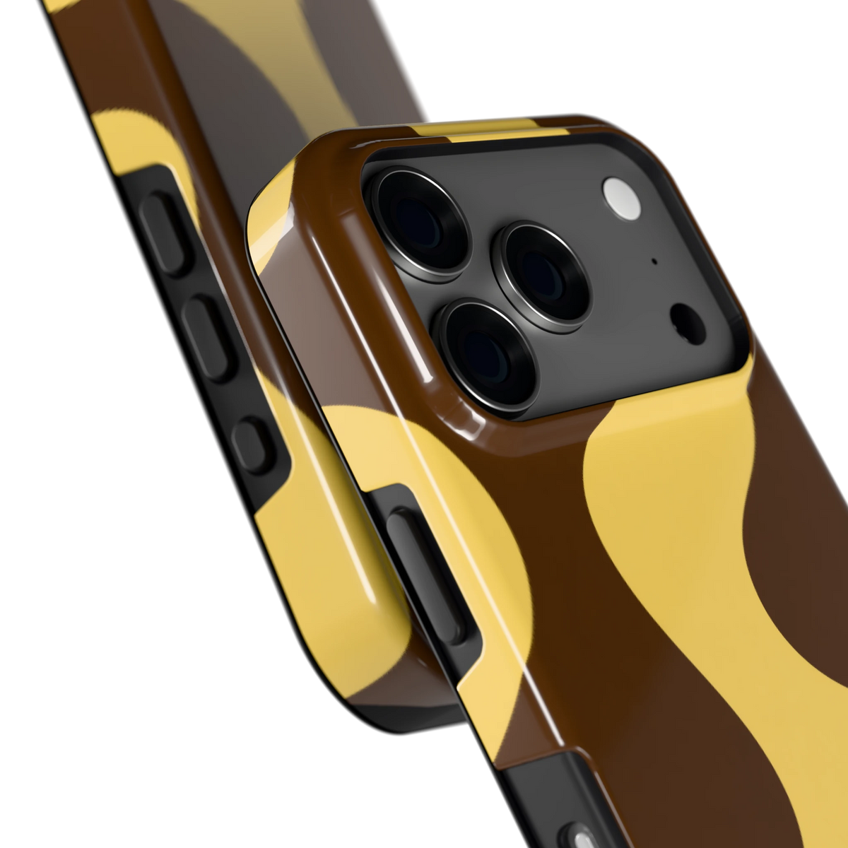 Chocolade Golven hoesje voor iPhone 17 Pro, close-up