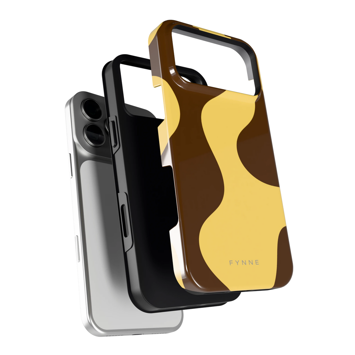 Chocolade Golven hoesje voor iPhone 18 Pro Max, los van de telefoon